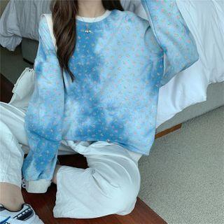 Long-sleeve Tie-dyed Sweatshirt