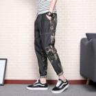 Camo Straight-cut Pants