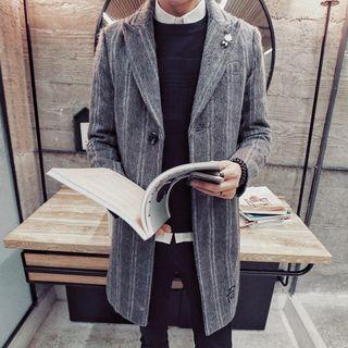 Striped Woolen Coat