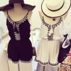 Stappy Embroidered Playsuit