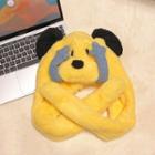 Dog Chenille Hat With Scarf