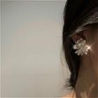 Faux Crystal Daisy Earring 1 Pair - Daisy - Silver Needle - One Size