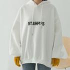 Plain Lettering Drawstring Hoodie With Fleece