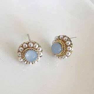 Faux Pearl Resin Bead Earring