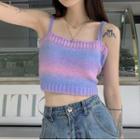 Knit Camisole Top Purple & Pink - One Size