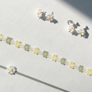 Floral Choker / Earring