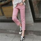 Paint-splatter Straight-cut Pants