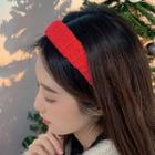 Fluffy Headband Red - One Size