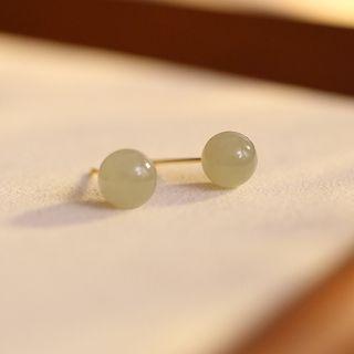 Faux Gemstone Bead Earring