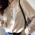 Rhinestone Trim Shirt