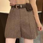 High-waist Shorts With Belt Bag