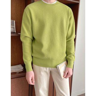 Round-neck Basic Sweater In 18 Colors