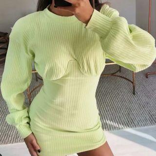 Mini Sheath Sweatshirt Dress