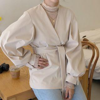 Long-sleeve Top / Buttoned Jacket