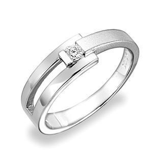 18k/750 White Gold Diamond Women Ring Band