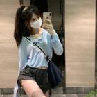 Long-sleeve Henley T-shirt / Drawstring Shorts