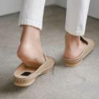 Espadrille Faux-leather Mules