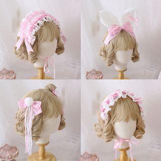 Lace Bow Headband / Headpiece / Hair Clip / Wrist Cuff