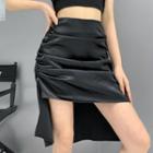 Satin Mini Skirt