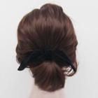 Velvet Knot Hair Clip Black - One Size