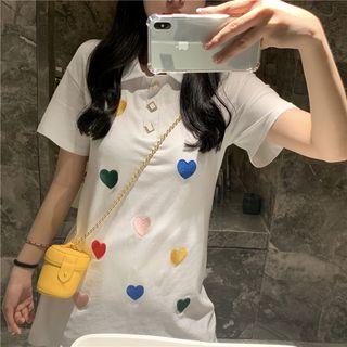 Heart-accent Polo Dress