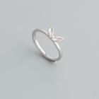 Rabbit Ear Sterling Silver Open Ring Silver - One Size