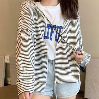 Striped Zip-up Light Jacket