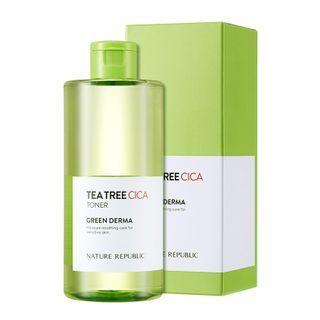 Nature Republic - Green Derma Tea Tree Cica Toner 300ml