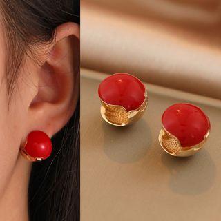 Glaze Bead Alloy Earring