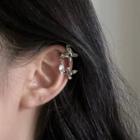 Flower Cuff Earring 1 Pc - 2025a - Cuff Earring - Silver - One Size