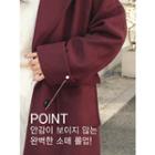 Raglan-sleeve Wide-lapel Coat