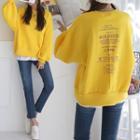 Printed Sweatshirt In Yellow