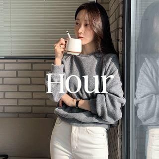[hour] Raglan-sleeve Knit Pullover