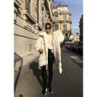 Zip-detail Duck-down Padded Midi Coat