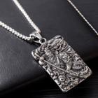 Alloy Tag Pendant Necklace 109 - Alloy Tag - One Size