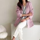 Buttoned Layered-front Jacket