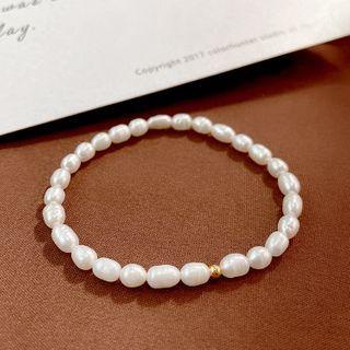 Freshwater Pearl Bracelet White - One Size