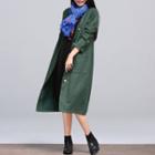 Plain Long Linen Cotton Jacket