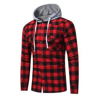 Hooded Gingham Jacket
