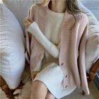 Long-sleeve Knit Dress / Cardigan