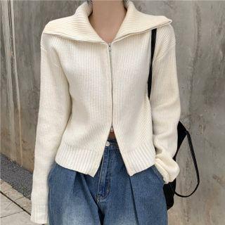 High-neck Zip Long-sleeve Jacket