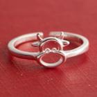 Cow Open Ring Silver - One Size