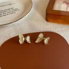 Rhinestone Butterfly Stud Earring 1 Pair - Ndyz600 - Gold - One Size