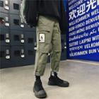Patched Straight-leg Cargo Pants