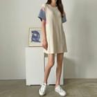 Color-block Mini T-shirt Dress