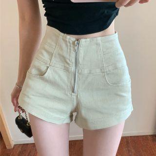 Zip-up Hot Pants