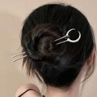 Moon Alloy Hair Stick Silver - One Size