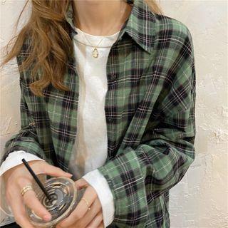 Long-sleeve T-shirt / Long-sleeve Plaid Shirt