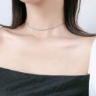 925 Sterling Silver Layered Choker 1 Pc - As Shown In Figure - One Size