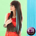 Hair Extension - Long & Straight Mandarin Blue - One Size